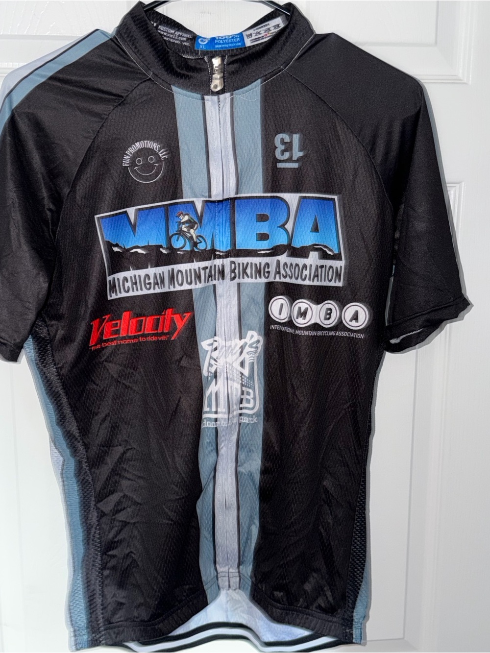 Michigan Mountain Biking Association Men's Cycling Jersey - Black/Blue